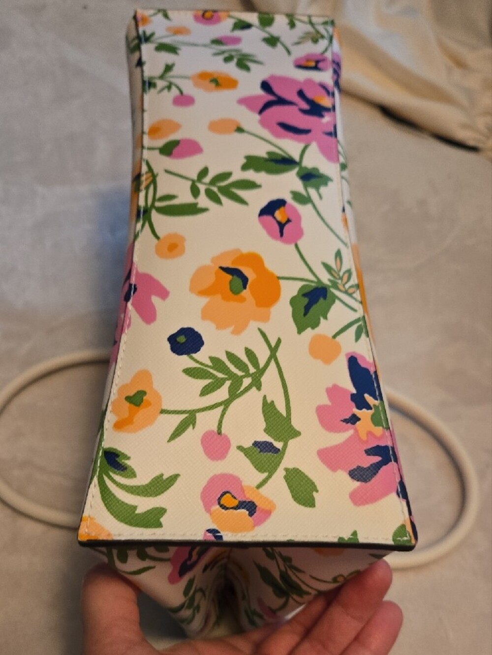 kate spade Cream Floral Print Top-Handle Tote - Picture 3 of 11